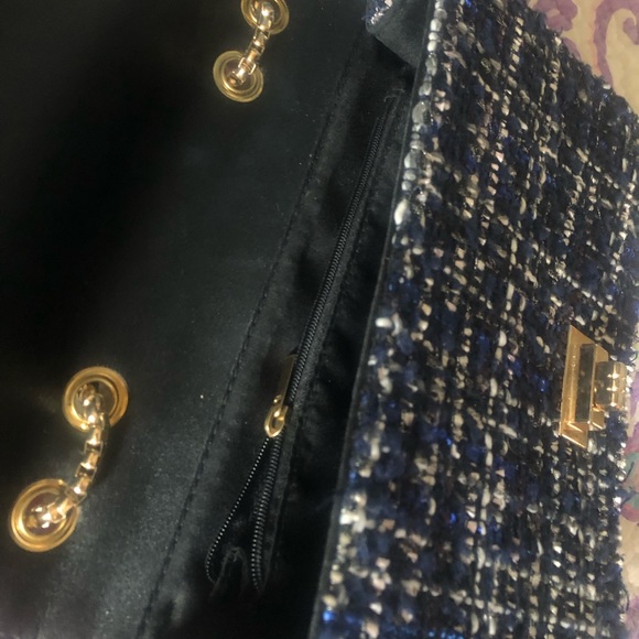 Tweed bag Mia & Luca preppy shoulder bag - Picture 6 of 6